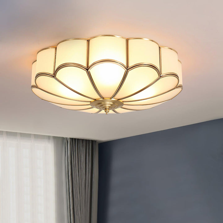 Scalloped Flush Ceiling Light - Vakkerlight