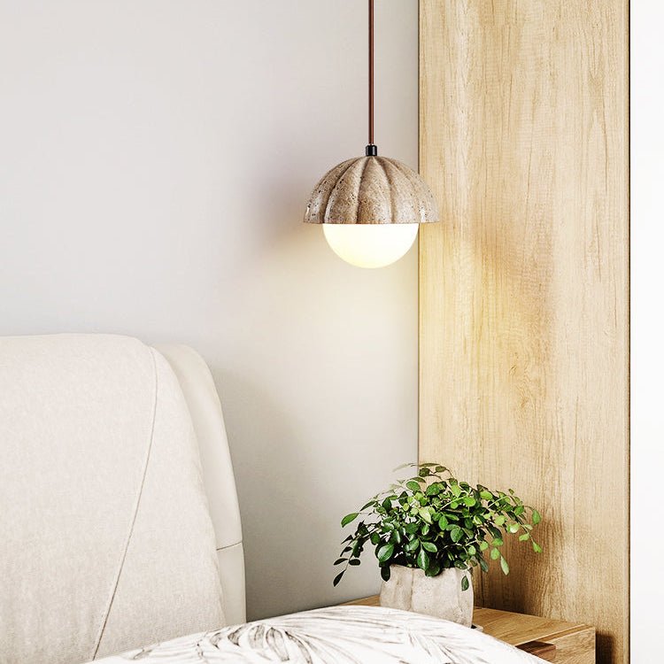 Fluted Orb Pendant Lamp - Vakkerlight