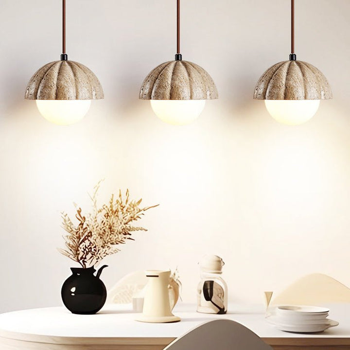 Fluted Orb Pendant Lamp - Vakkerlight