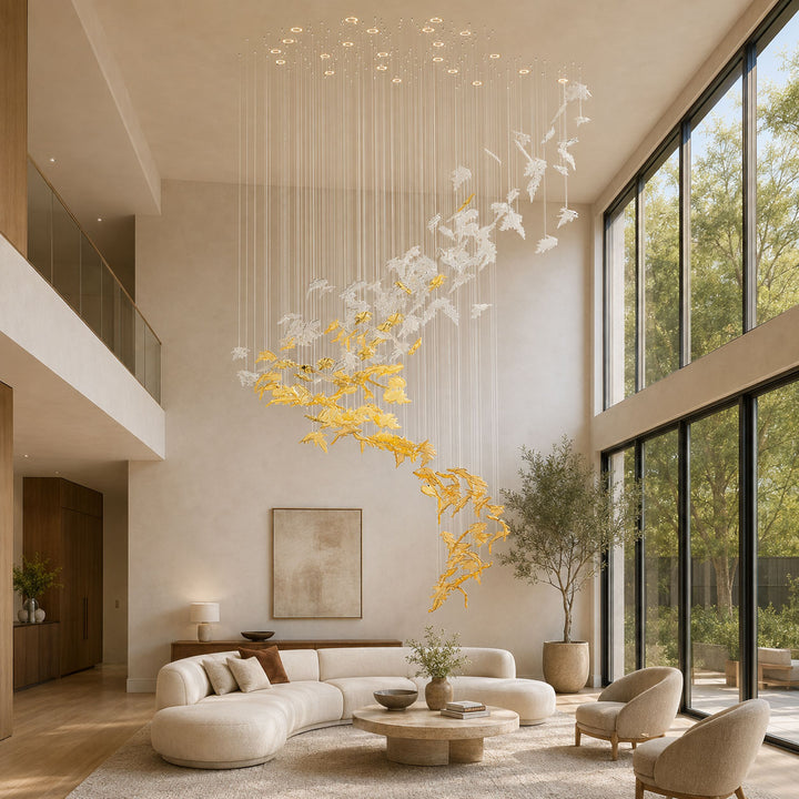 Flying Leaves Chandelier