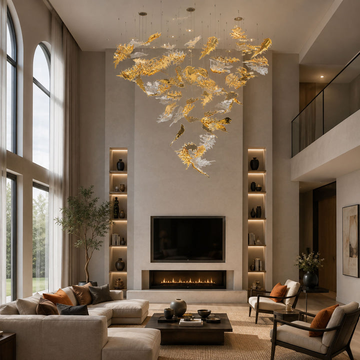 Flying Leaves Chandelier