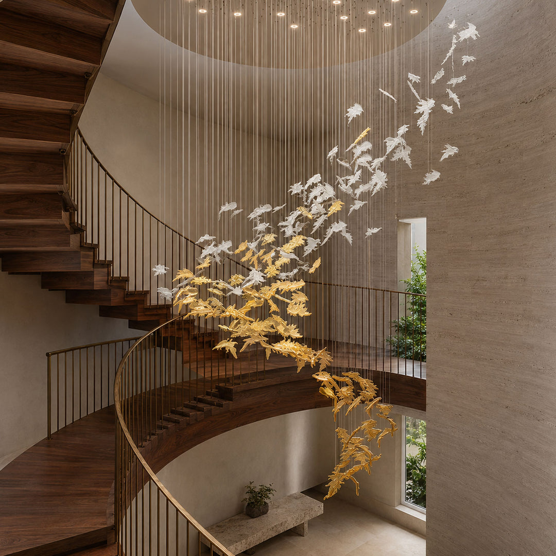 Flying Leaves Chandelier