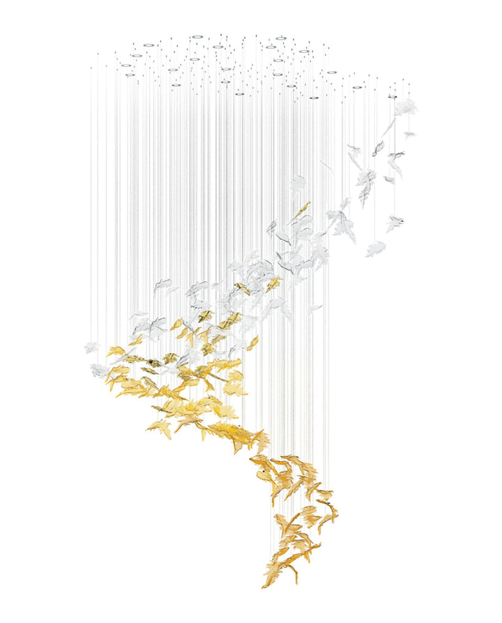 Flying Leaves Chandelier - Vakkerlight