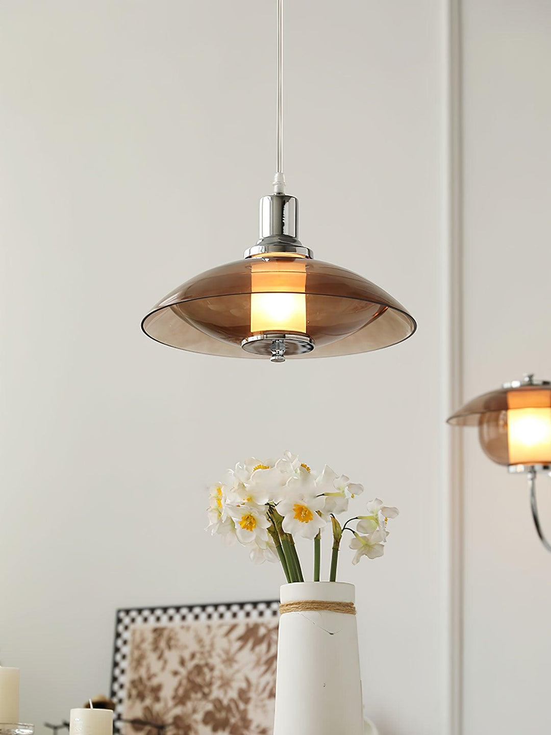 Flying Saucer Chrome Pendant Light - Vakkerlight