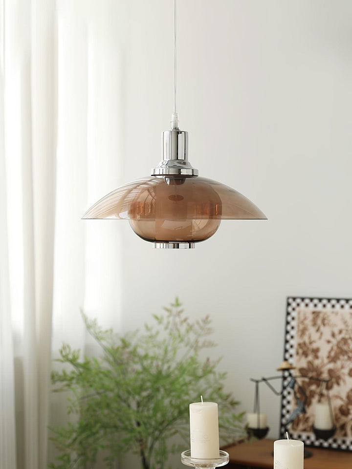 Flying Saucer Chrome Pendant Light - Vakkerlight