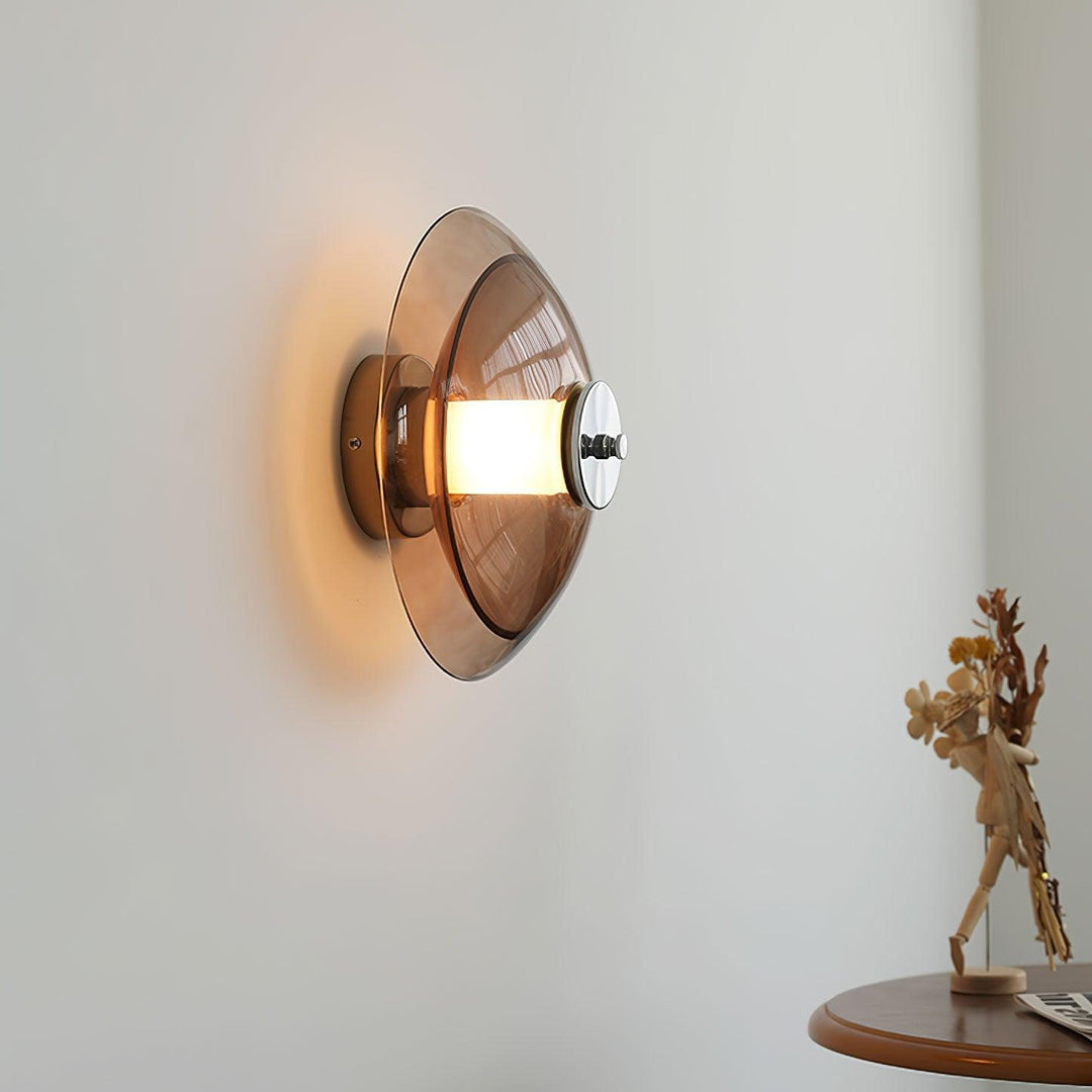 Flying Saucer Chrome Wall Light - Vakkerlight