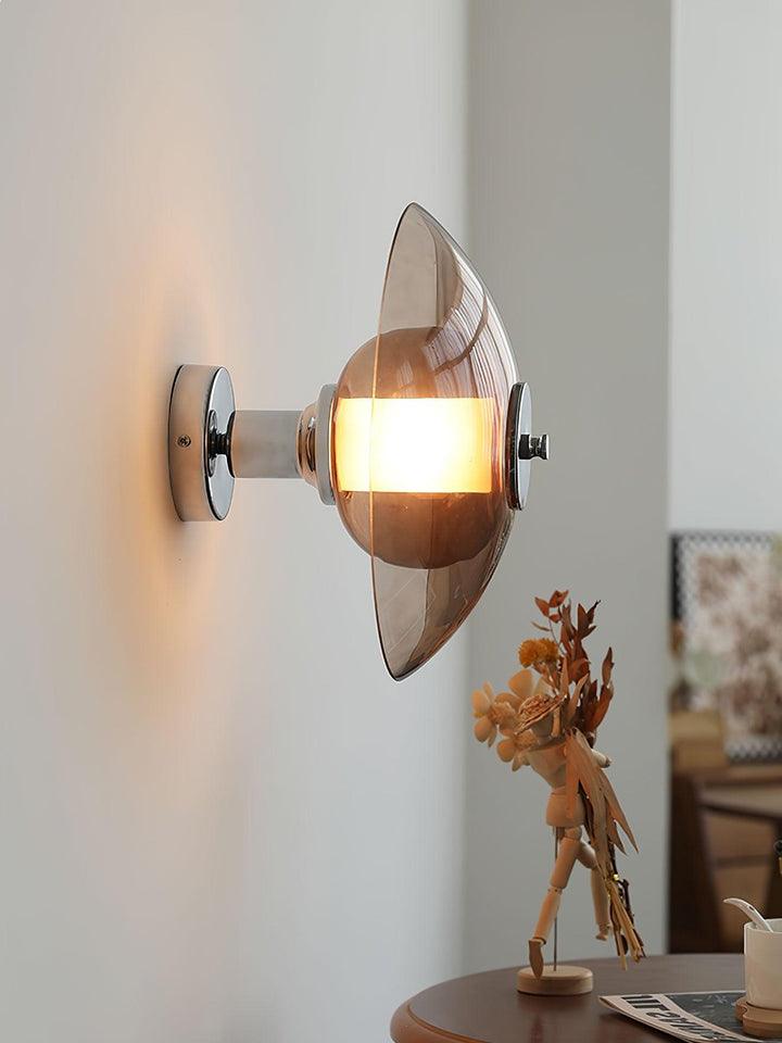 Flying Saucer Chrome Wall Light - Vakkerlight