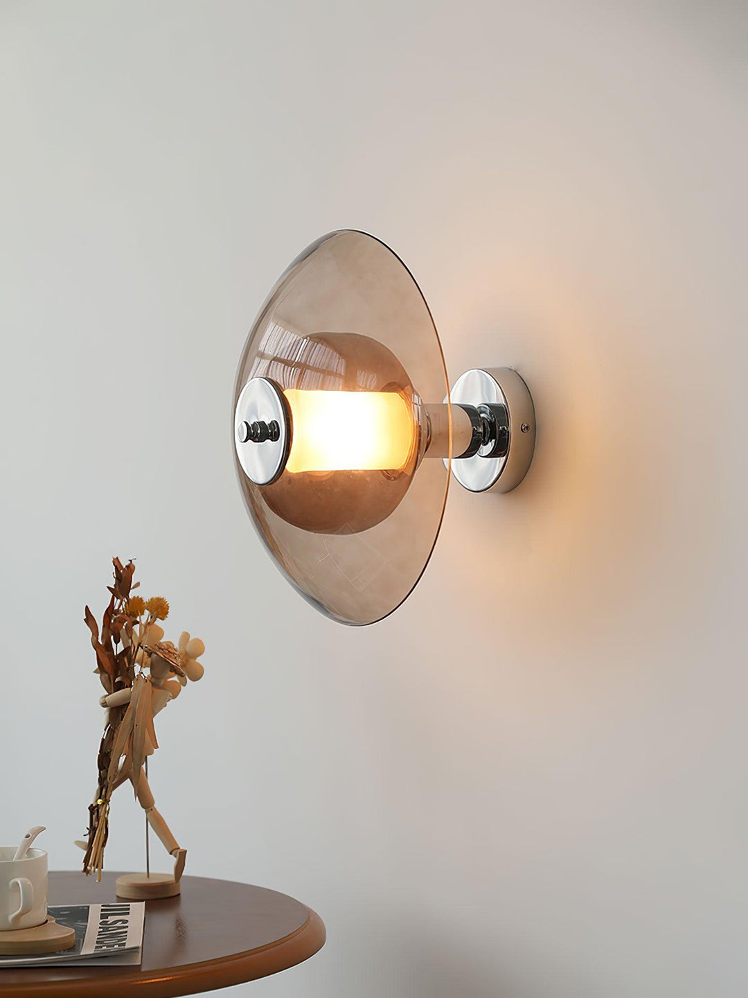 Flying Saucer Chrome Wall Light - Vakkerlight