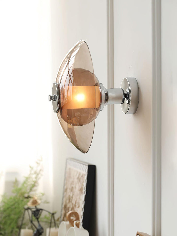 Flying Saucer Chrome Wall Light - Vakkerlight