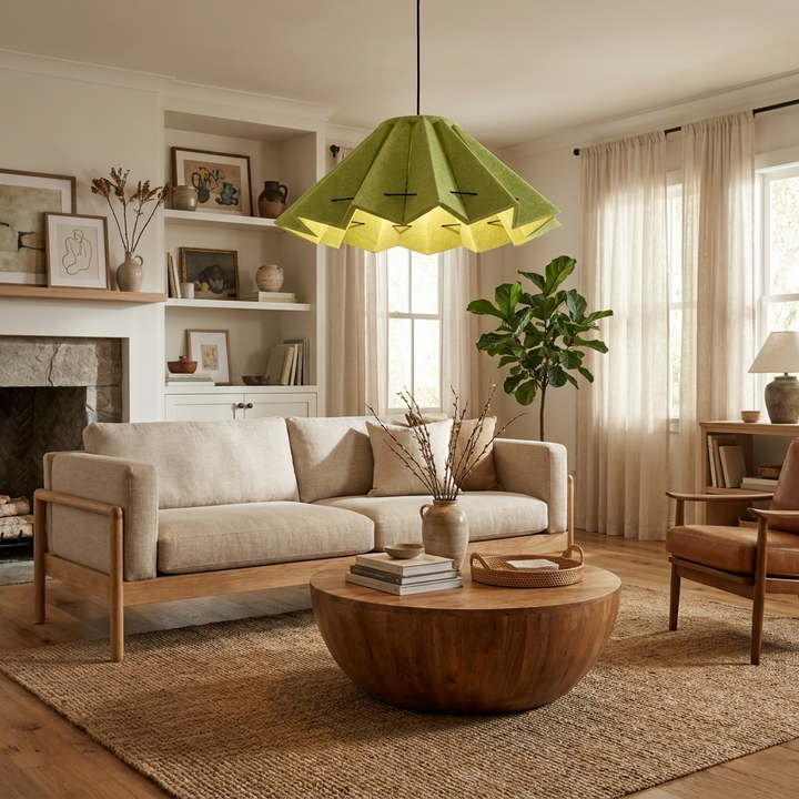 Fold Acoustic Felt Pleated Pendant Lamp