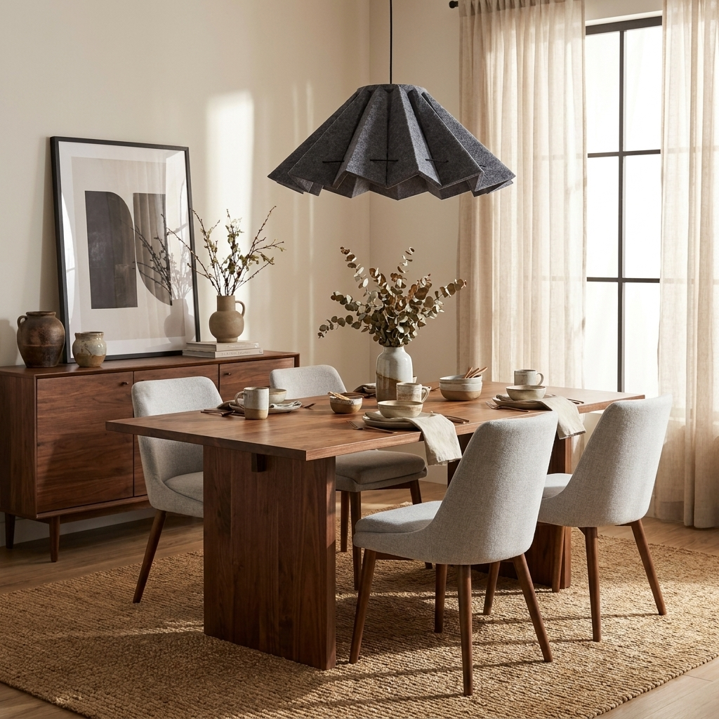 Fold Acoustic Felt Pleated Pendant Lamp