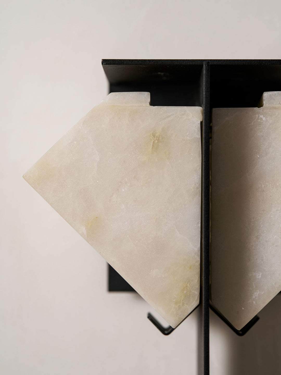 Folded Halo Alabaster Wall Sconce - Vakkerlight