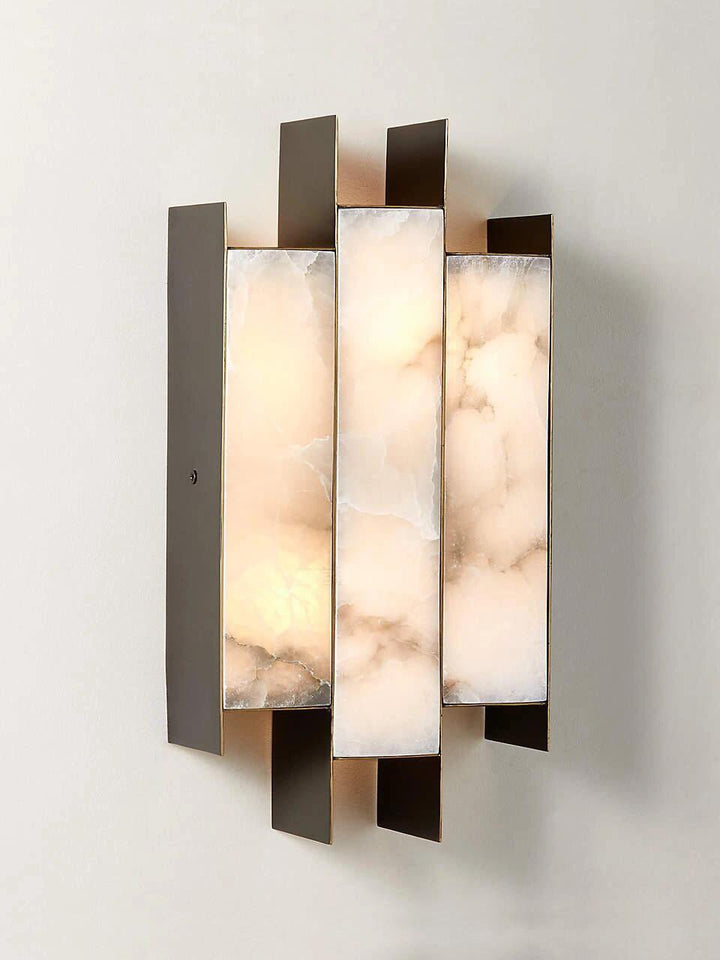 Folded Alabaster Panel Sconce - Vakkerlight