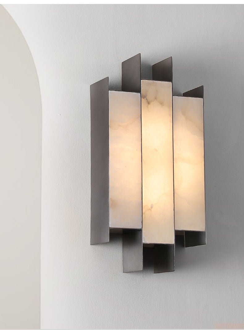 Folded Alabaster Panel Sconce - Vakkerlight