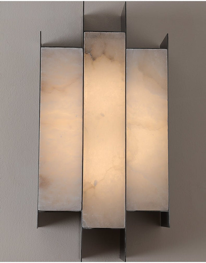 Folded Alabaster Panel Sconce - Vakkerlight