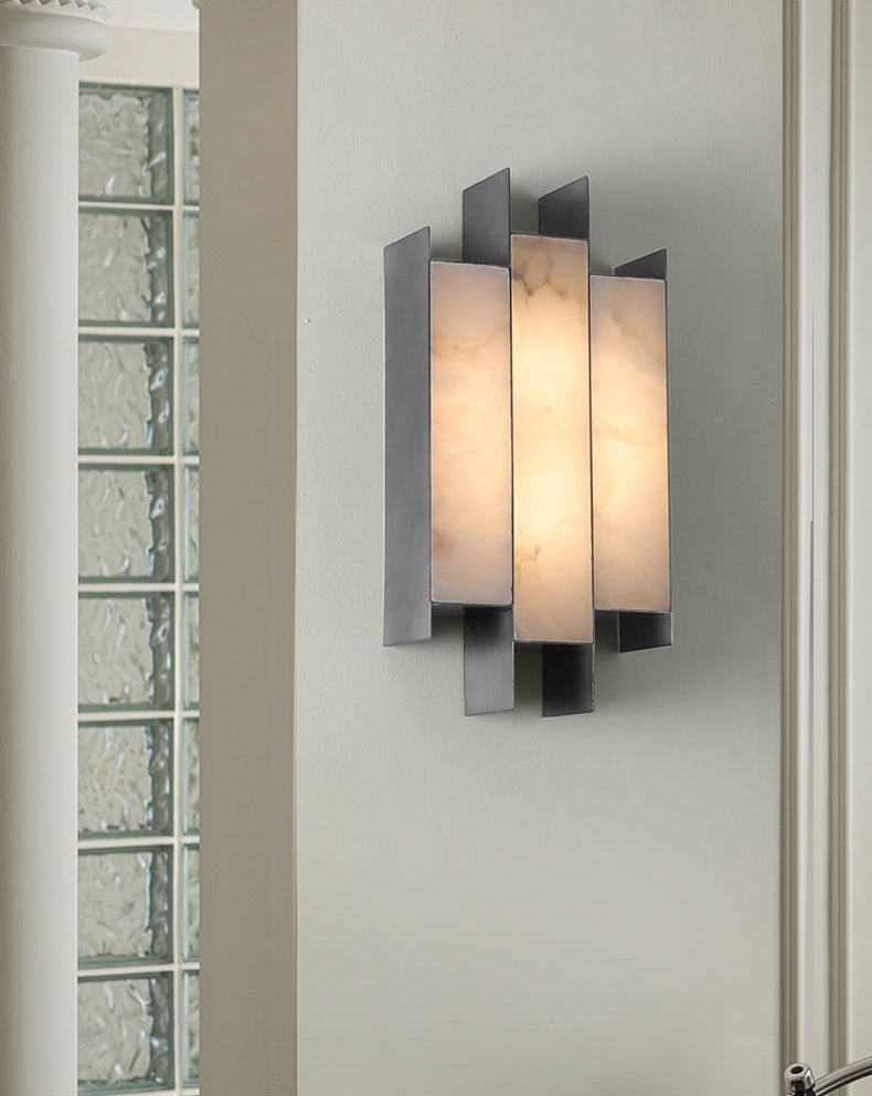 Folded Alabaster Panel Sconce - Vakkerlight