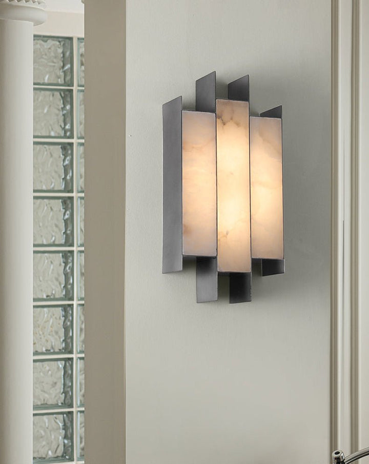 Folded Alabaster Panel Sconce - Vakkerlight