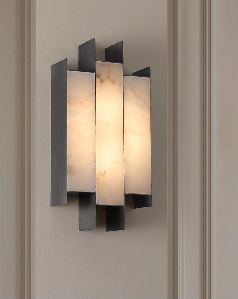 Folded Alabaster Panel Sconce - Vakkerlight