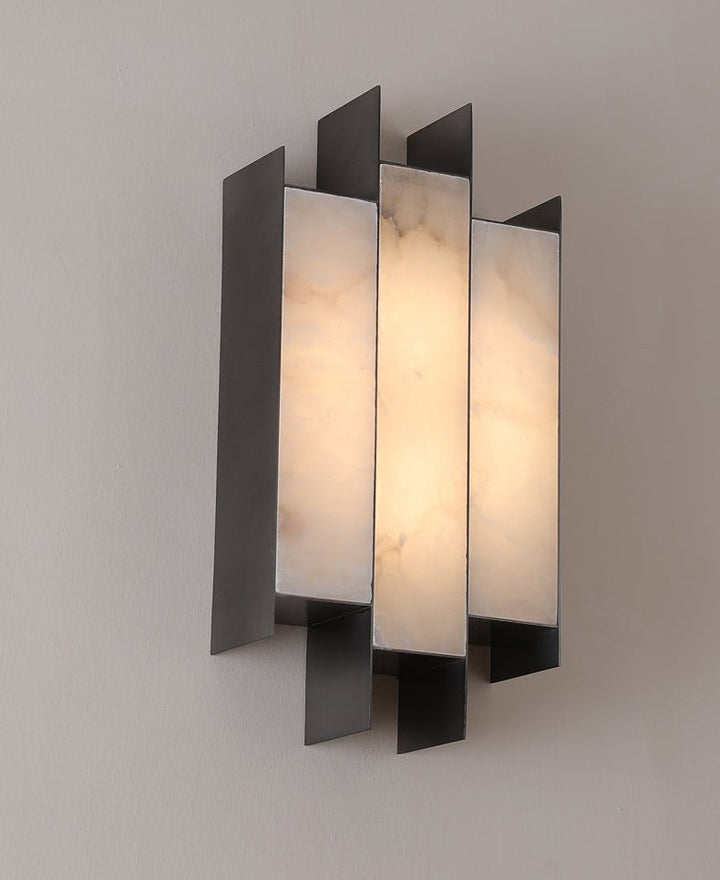 Folded Alabaster Panel Sconce - Vakkerlight