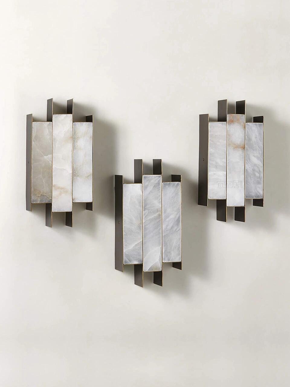 Folded Alabaster Panel Sconce - Vakkerlight