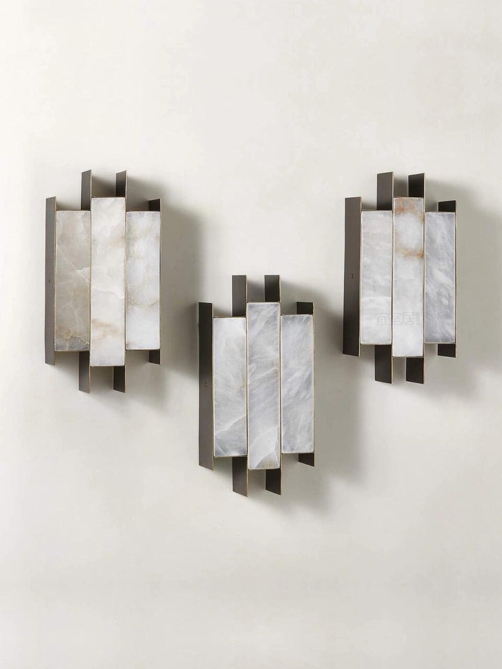 Folded Alabaster Panel Sconce - Vakkerlight