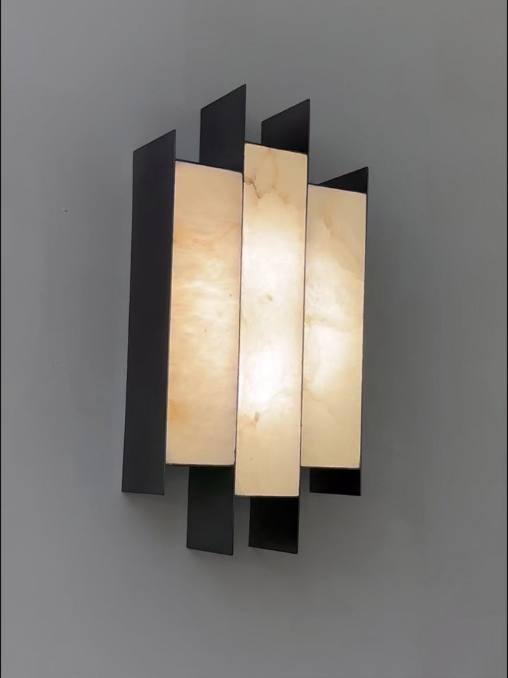 Folded Alabaster Panel Sconce - Vakkerlight