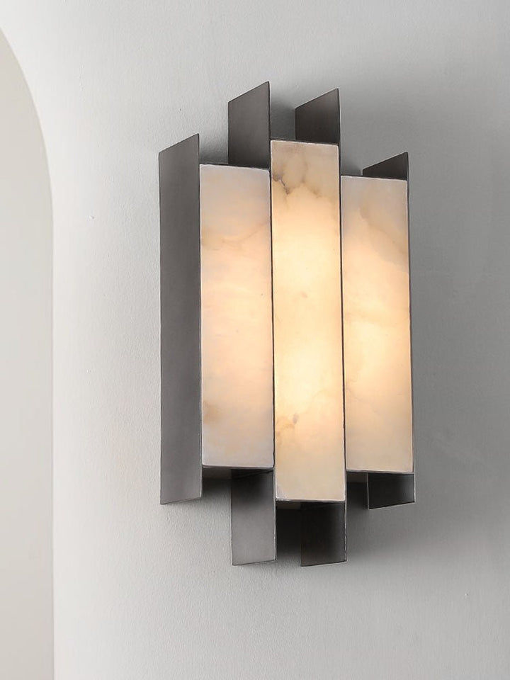 Folded Alabaster Panel Sconce - Vakkerlight
