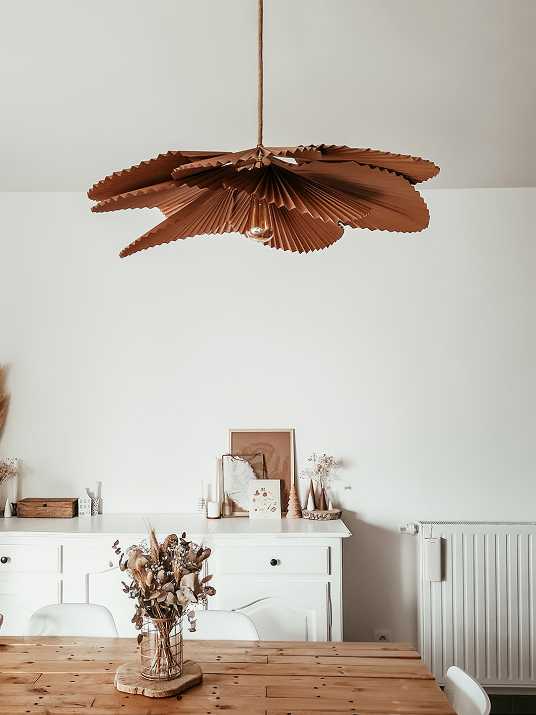 Folded Leaf Lotus Pendant Lamp