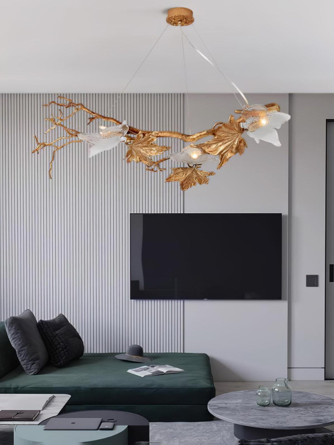 Folio Branch Brass Chandelier - Vakkerlight