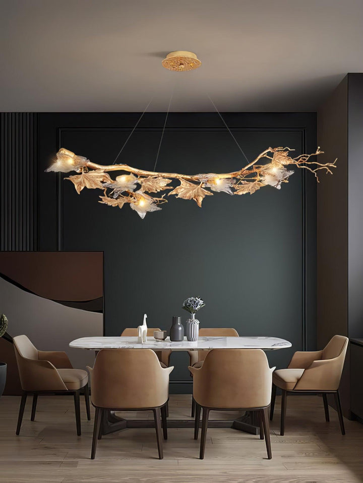 Folio Branch Brass Chandelier - Vakkerlight