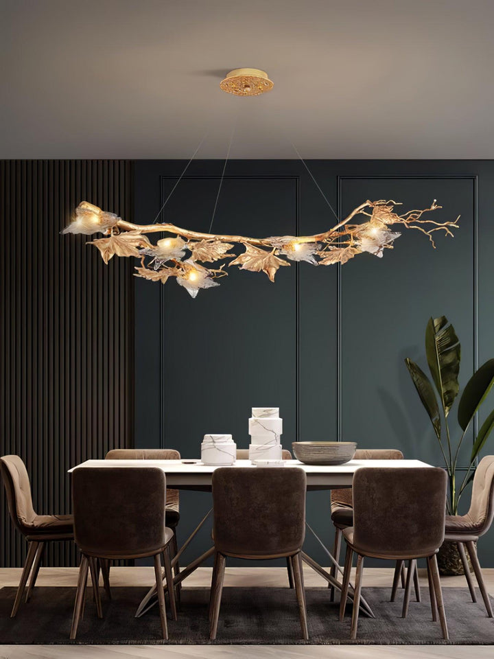 Folio Branch Brass Chandelier - Vakkerlight