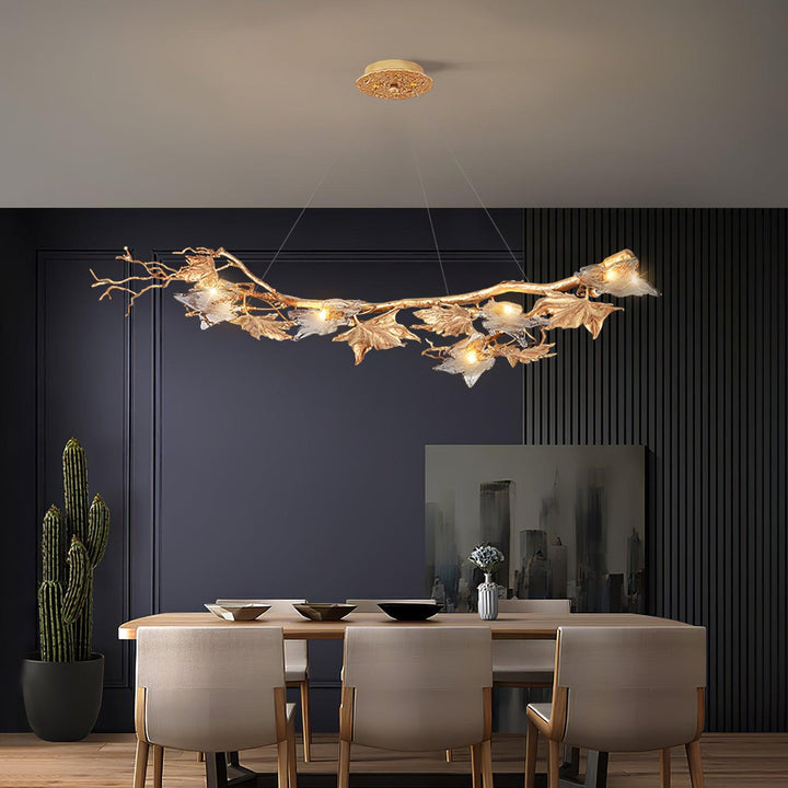 Folio Branch Brass Chandelier - Vakkerlight