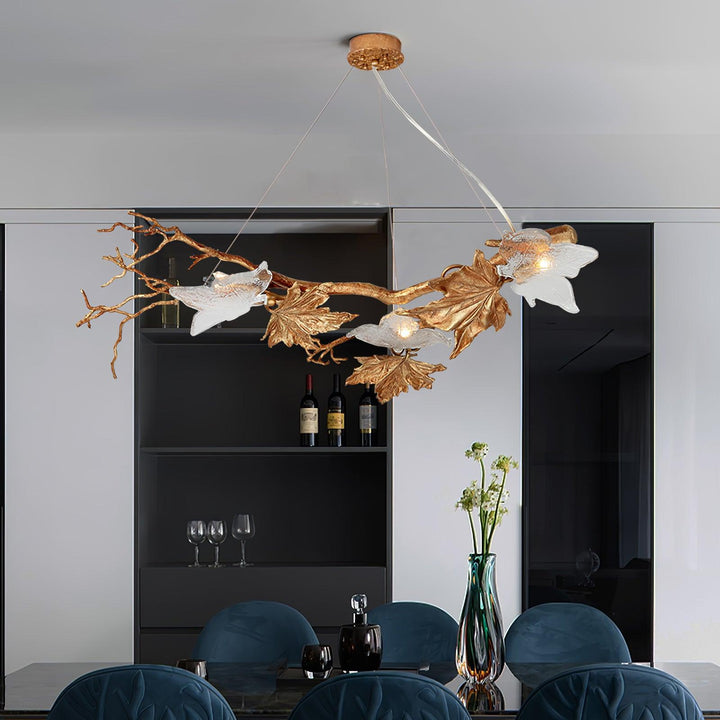 Folio Branch Brass Chandelier - Vakkerlight