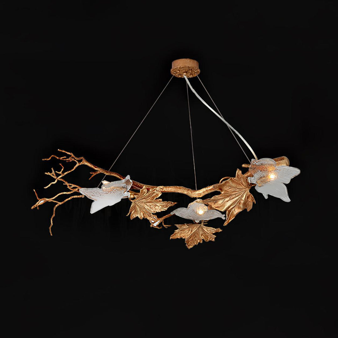 Folio Branch Brass Chandelier - Vakkerlight