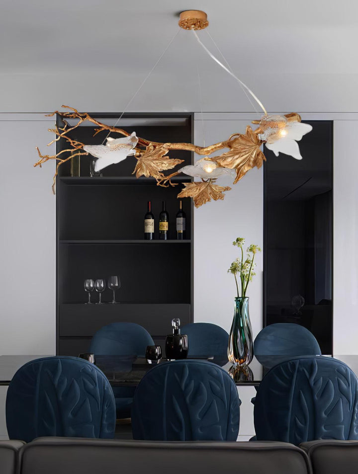 Folio Branch Brass Chandelier - Vakkerlight