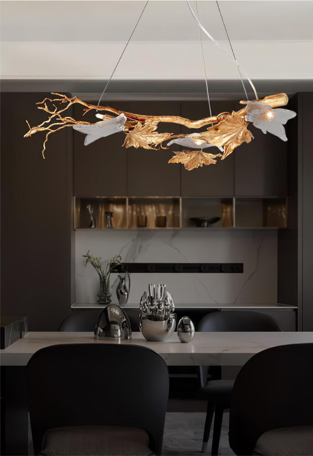 Folio Branch Brass Chandelier - Vakkerlight