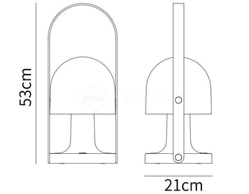 Follow Me Table Lamp — Dimension drawings 1