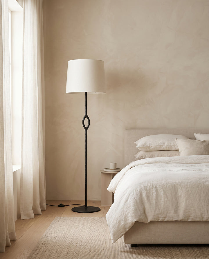 Hand-Forged Brass Floor Lamp