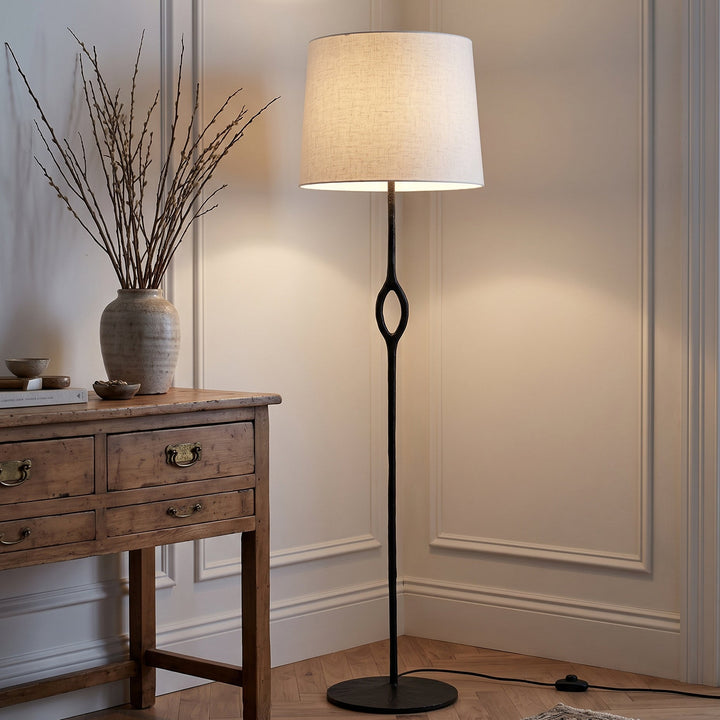 Hand-Forged Brass Floor Lamp