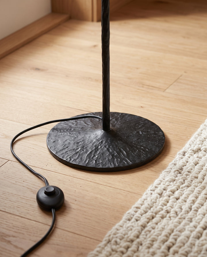 Hand-Forged Brass Floor Lamp