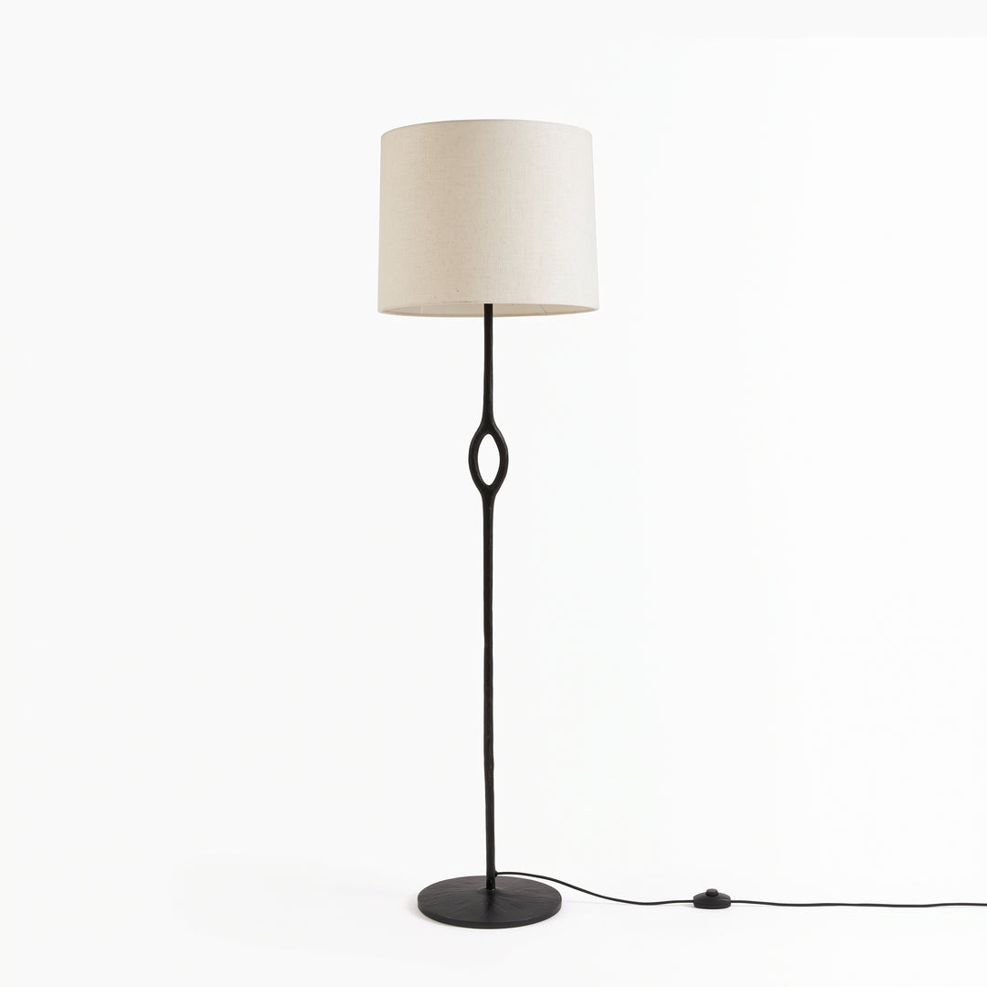 Hand-Forged Brass Floor Lamp
