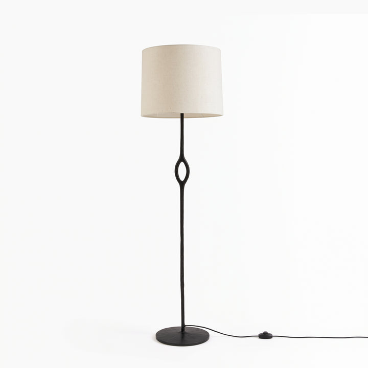 Hand-Forged Brass Floor Lamp