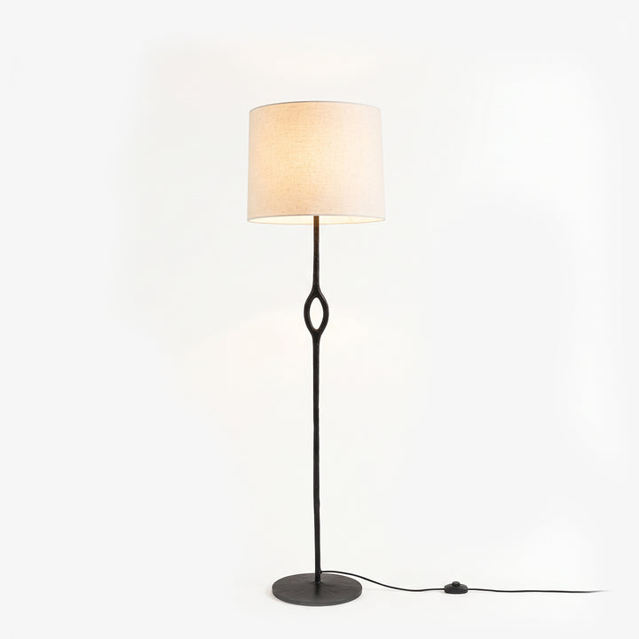 Hand-Forged Brass Floor Lamp