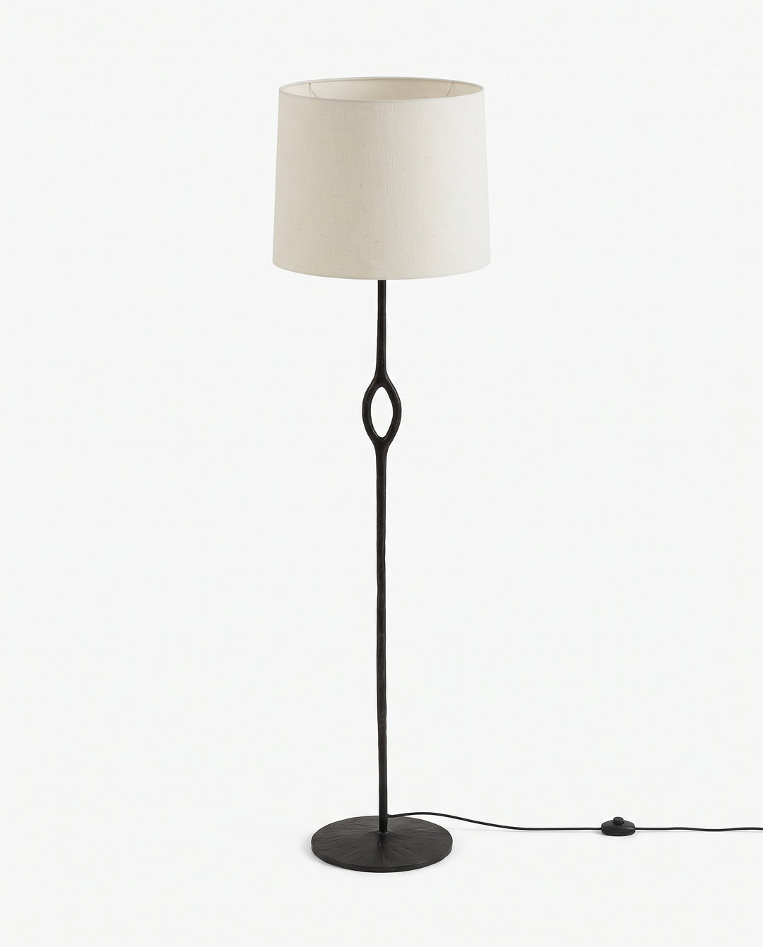 Hand-Forged Brass Floor Lamp