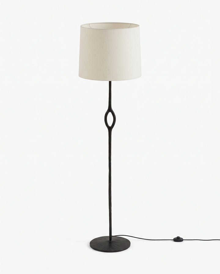Hand-Forged Brass Floor Lamp