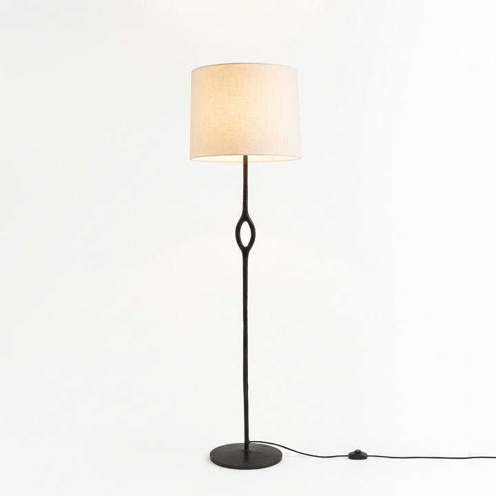 Hand-Forged Brass Floor Lamp