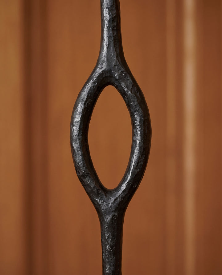 Hand-Forged Brass Floor Lamp