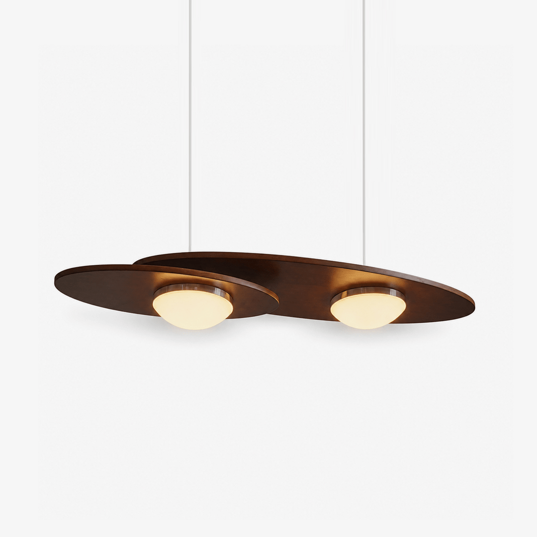 Forma Walnut Linear Pendant Lamp - Vakkerlight