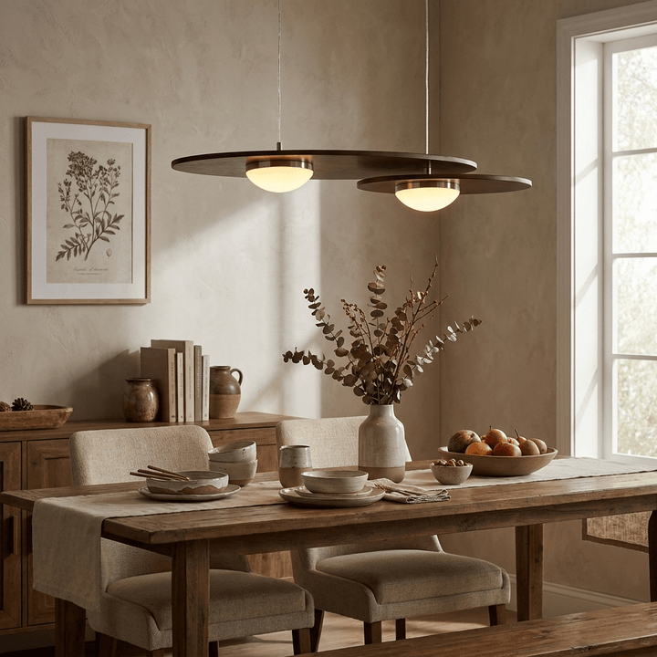 Forma Walnut Linear Pendant Lamp - Vakkerlight