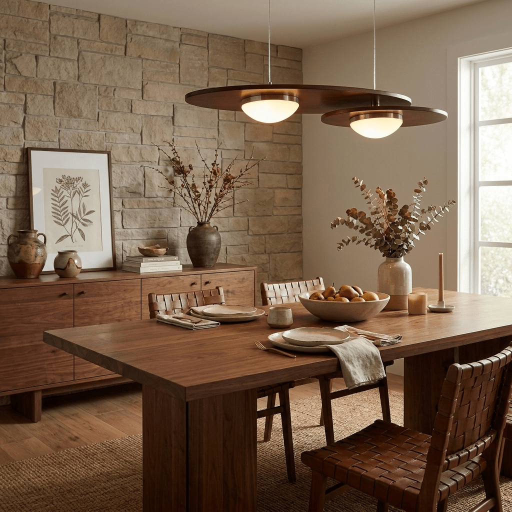 Forma Walnut Linear Pendant Lamp - Vakkerlight